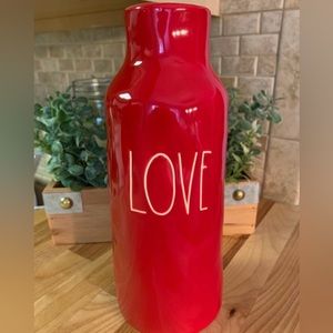 Rae Dunn Red Love Vase with White Letters❤️ BNWOT❣️